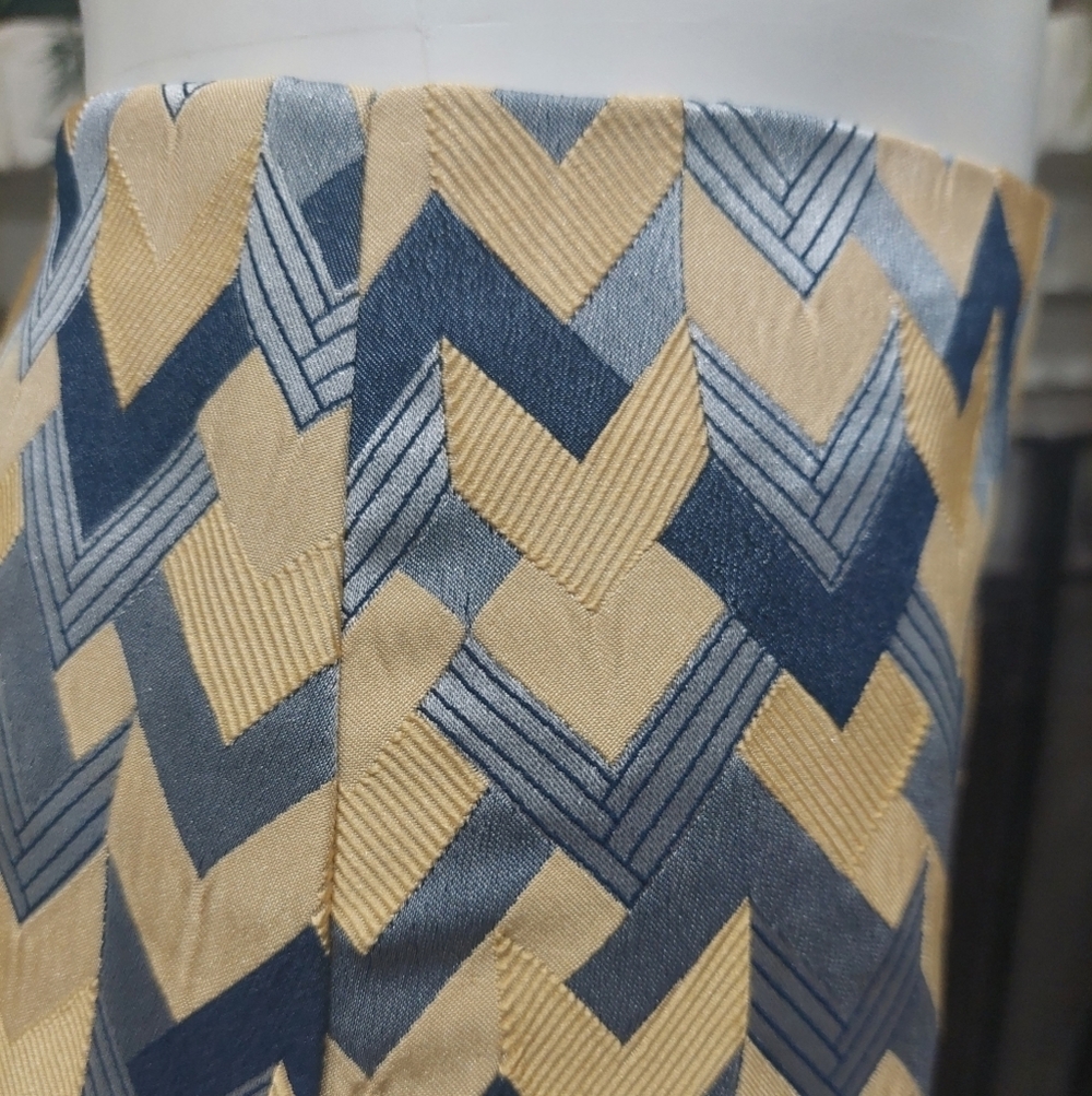 Max Sudio Chambray Jacquard Pencil Modern Career Skirt  Women's Size 8 - Picture 5 of 7